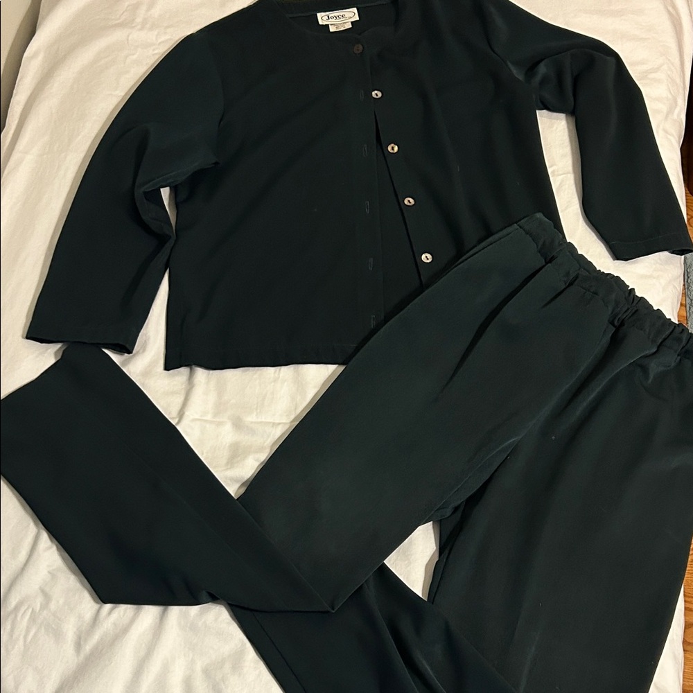 Jones New York Black Pantsuit Set